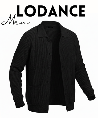 Lodance – Cardigan Homme à Col Classique