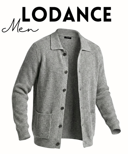 Lodance – Cardigan Homme à Col Classique