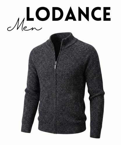 Pull homme Lodance en maille premium – col mi-hauteur zippé