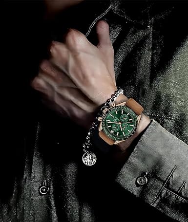 Montre Chronographe Homme BENYAR – Tachymètre & Bracelet Cuir