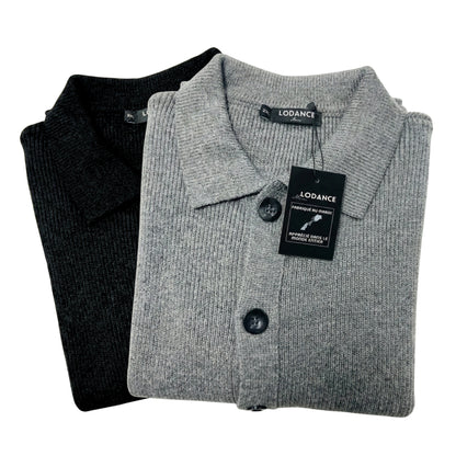 Lodance – Cardigan Homme à Col Classique