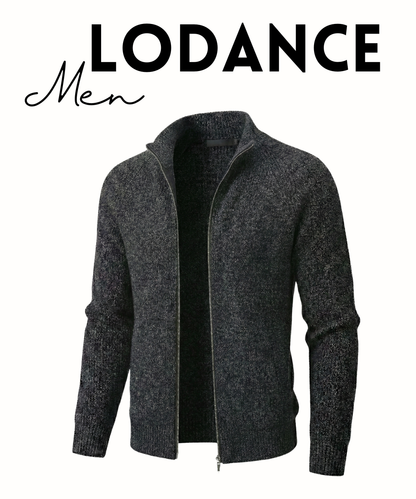 Pull homme Lodance en maille premium – col mi-hauteur zippé