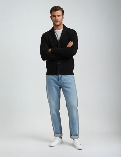 Cardigan Lodance en maille épaisse à col châle