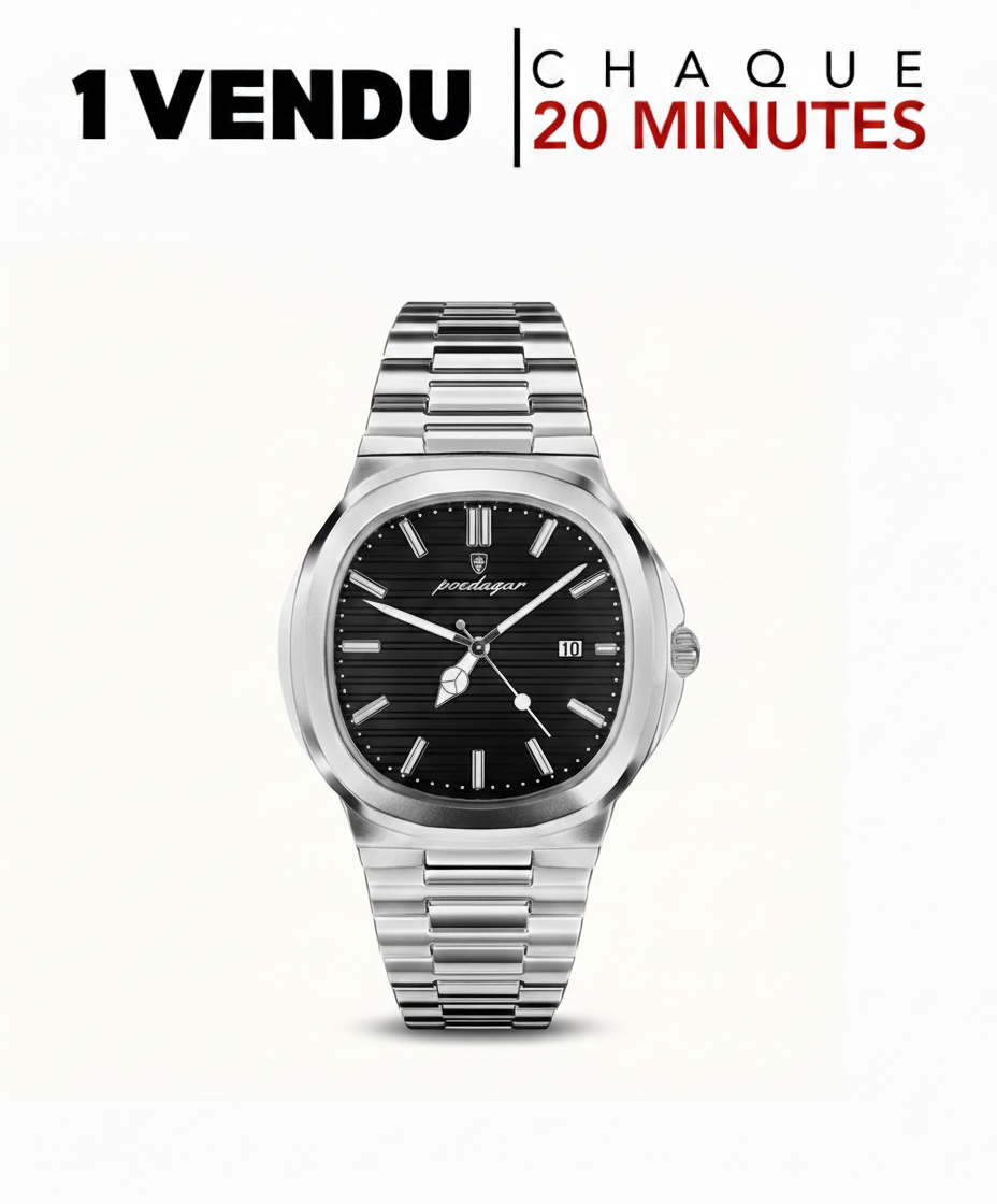 Montre Homme en Acier Inoxydable – Élégance Moderne