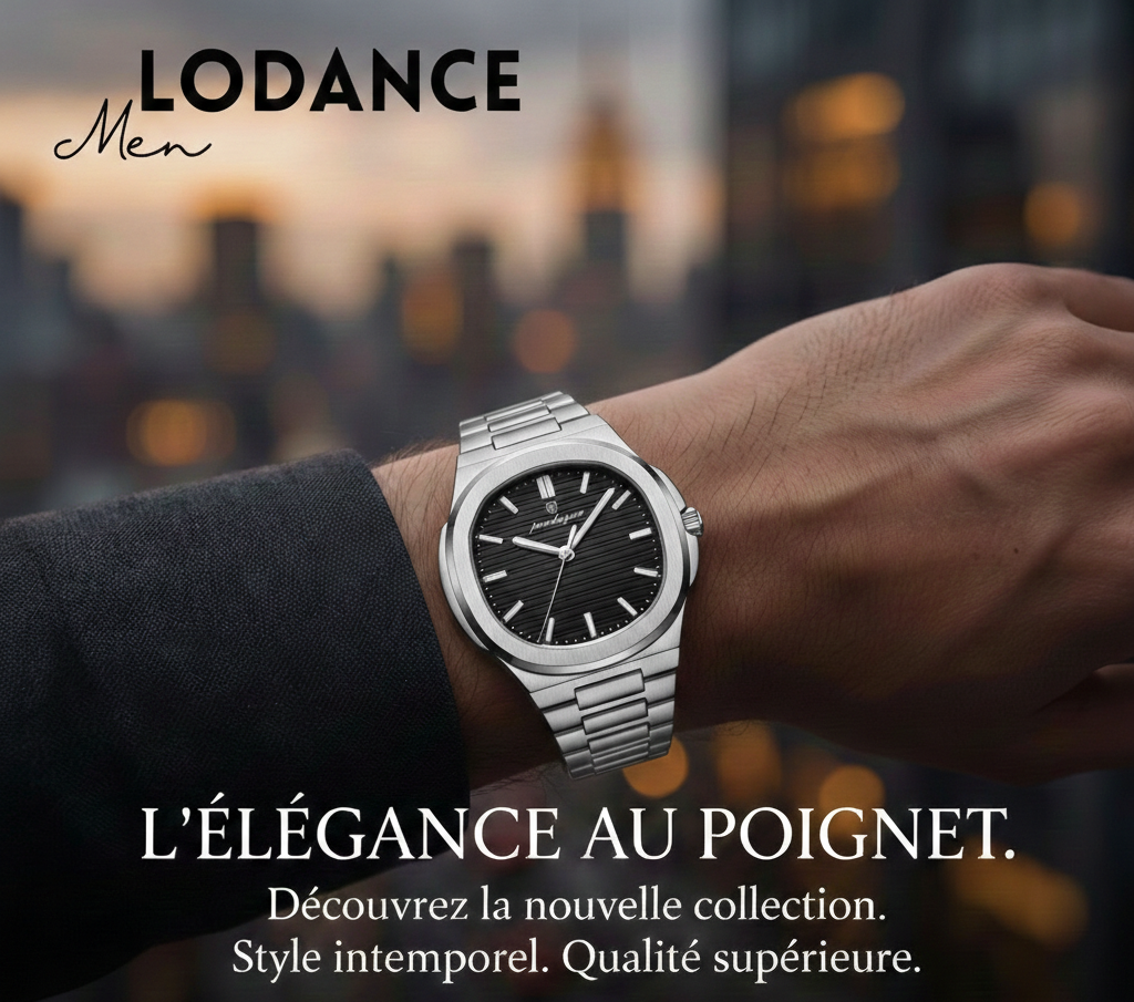 Montre Homme en Acier Inoxydable – Élégance Moderne