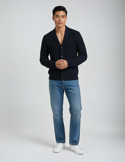 Cardigan Lodance en maille épaisse à col châle