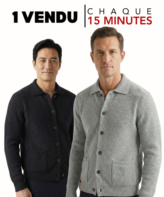 Lodance – Cardigan Homme à Col Classique